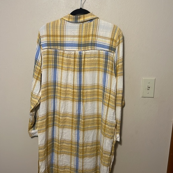 Anthropologie Pilcro Side-Slit Maxi Tunic Button-down Size Small NWT - Picture 8 of 10